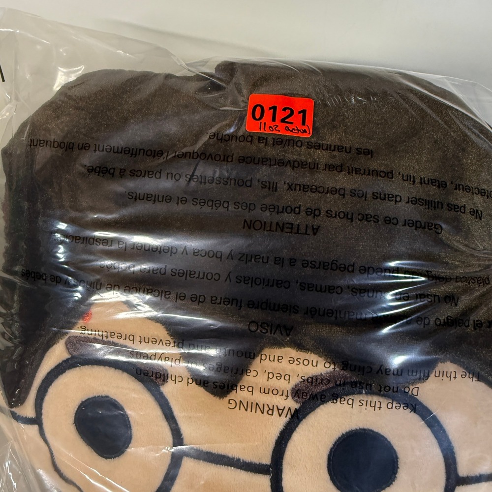 Harry Potter Chibi Plush Pillow Wizarding World Gryffindor Scarf Black Brown 15" - Picture 5 of 6